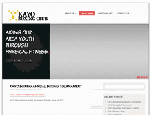 Tablet Screenshot of kayoboxingclub.com